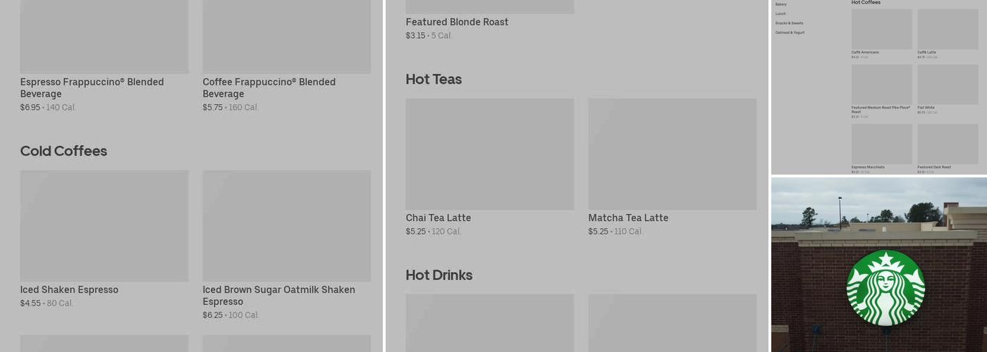 Starbucks Menu