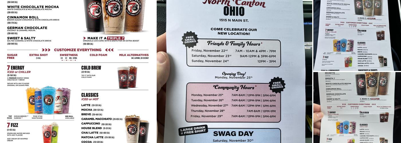 7 Brew Coffee Menu