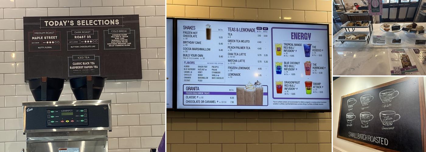 PJ's Coffee Menu