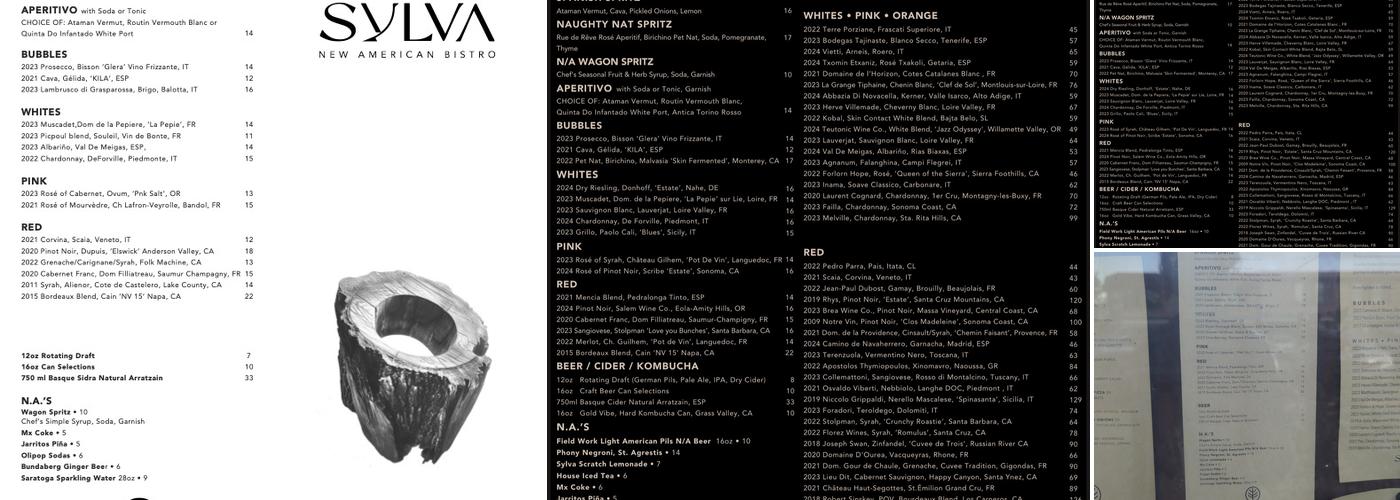 Sylva Menu