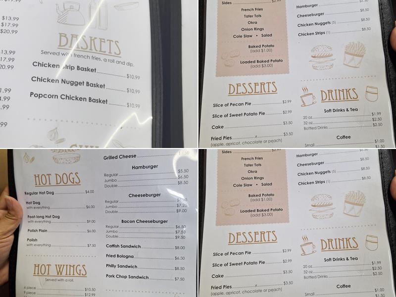 Tom's Kitchen Menu