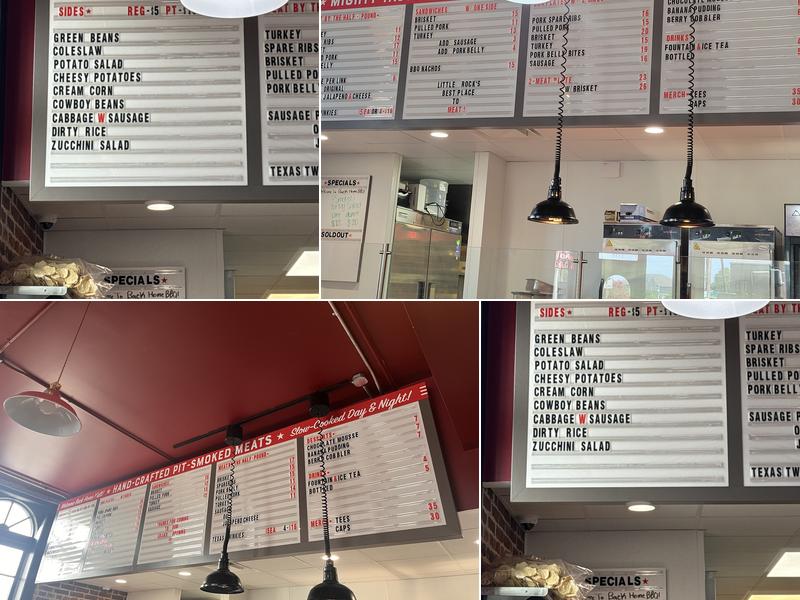 Back Home BBQ Menu