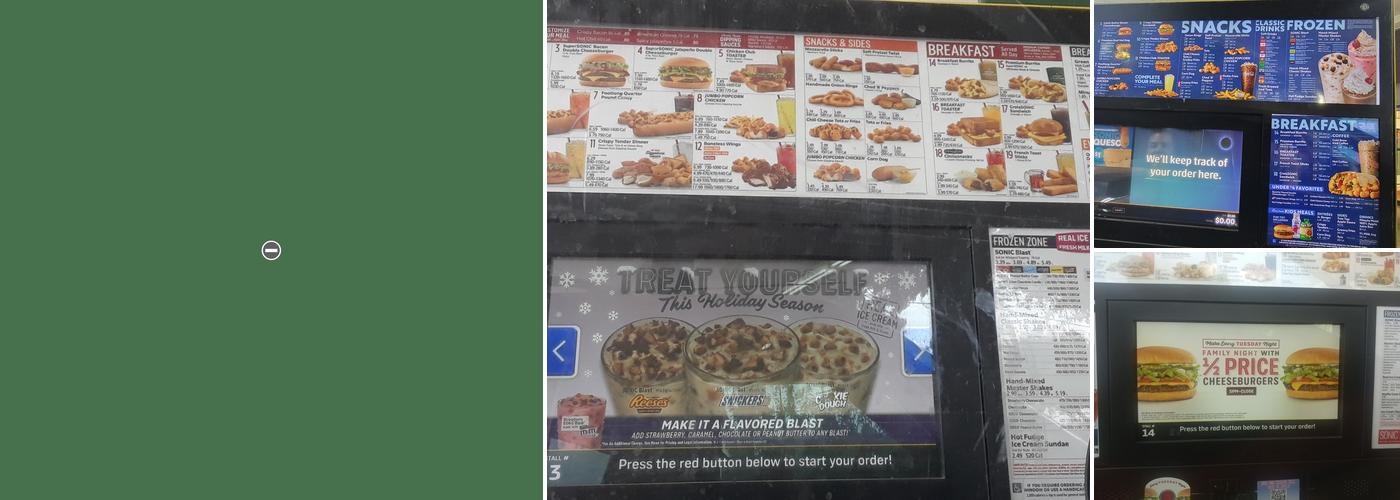 Sonic Drive-In Menu