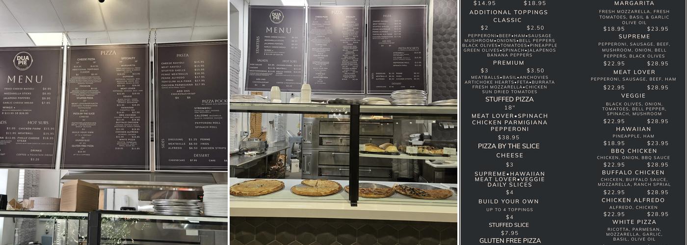 Dua Pie Menu
