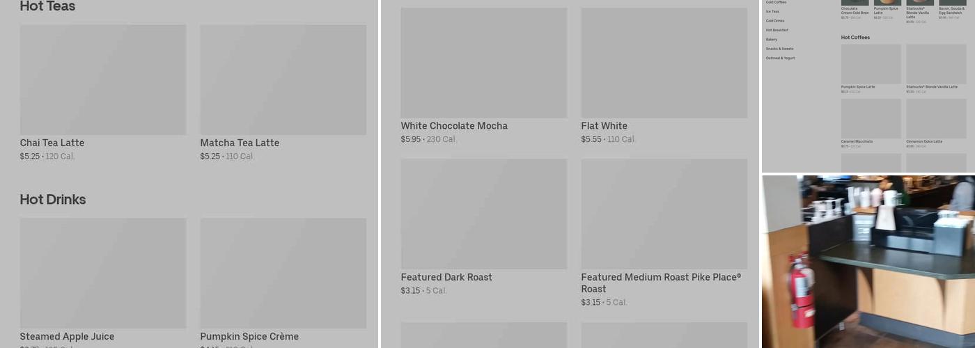 Starbucks Menu