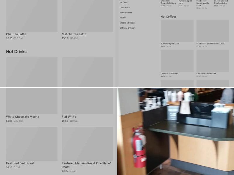 Starbucks Menu