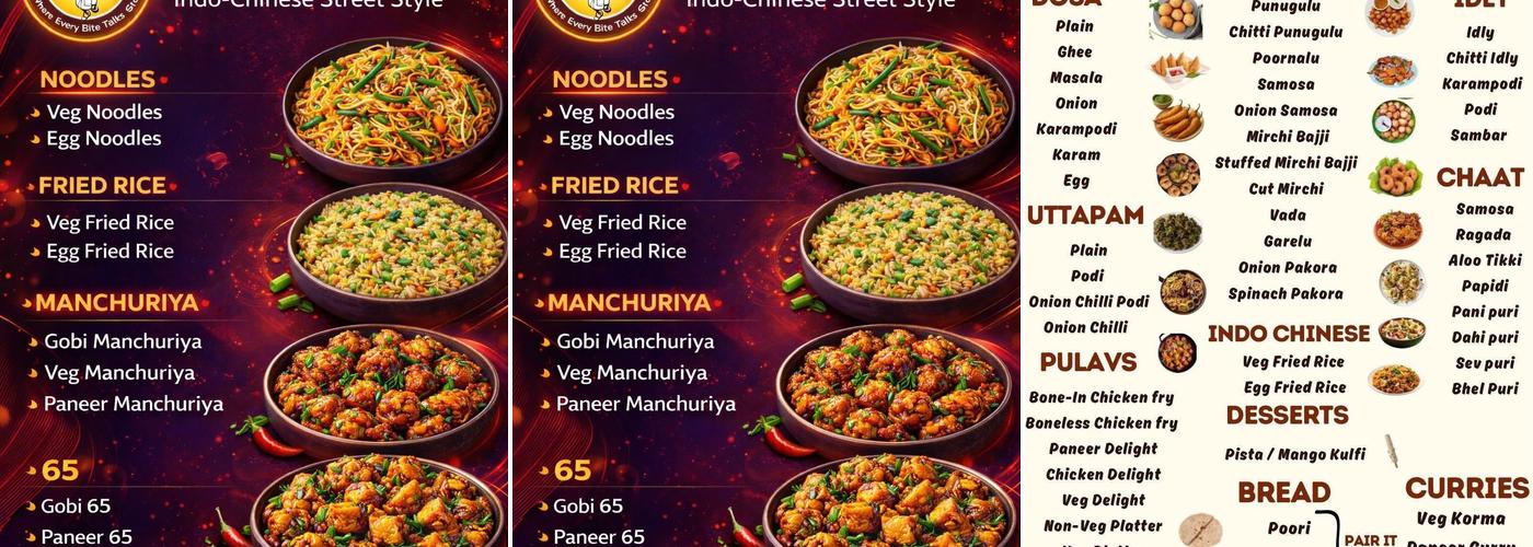 Desi Bites Menu