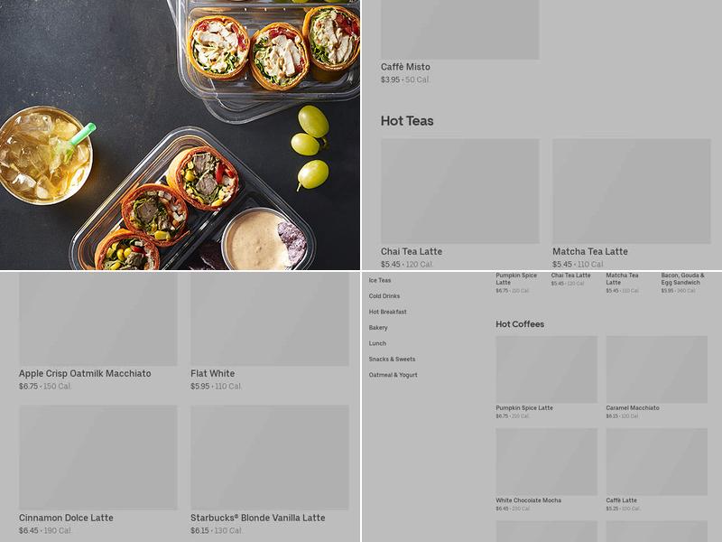 Starbucks Menu
