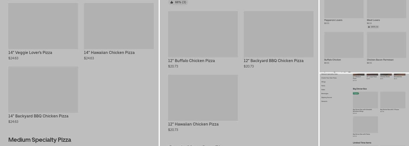 Pizza Hut Menu