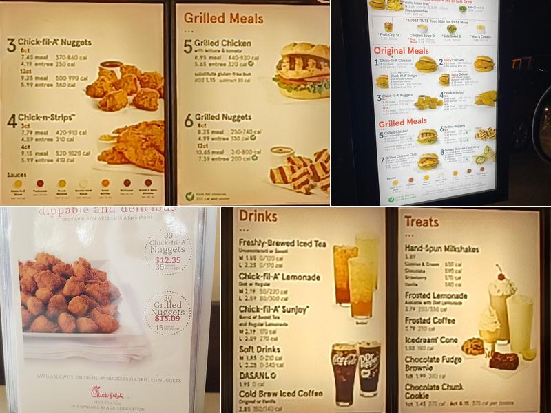 Chick-fil-A Menu