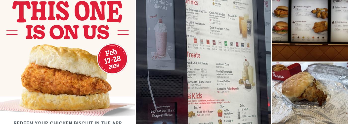 Chick-fil-A Menu