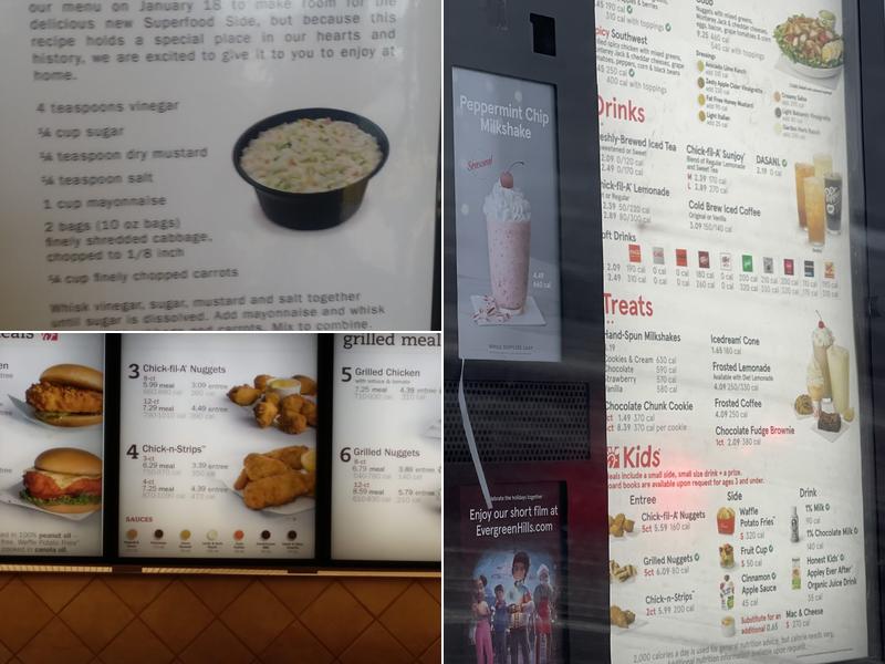 Chick-fil-A Menu