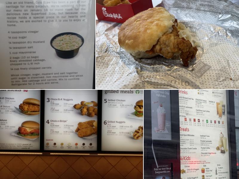 Chick-fil-A Menu