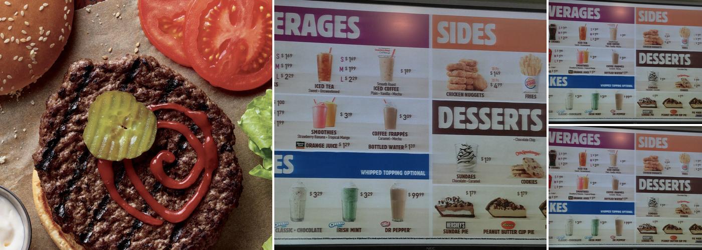Burger King Menu