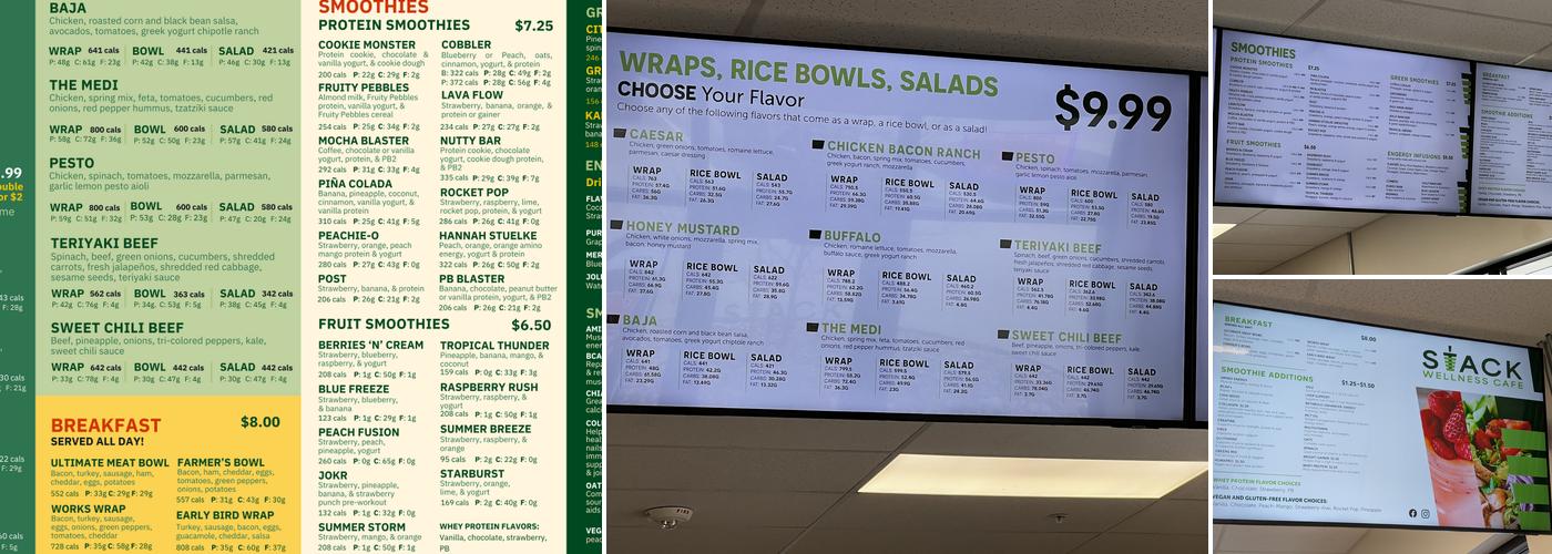 Stack Wellness Cafe Menu