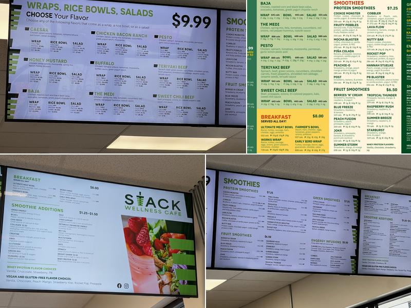 Stack Wellness Cafe Menu