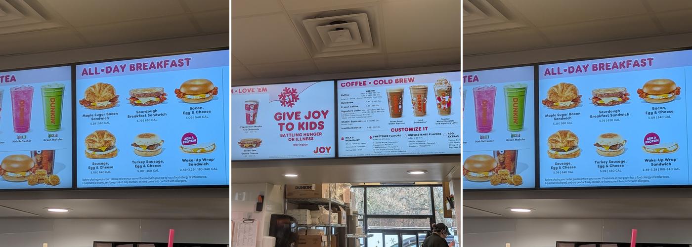 Dunkin' Menu