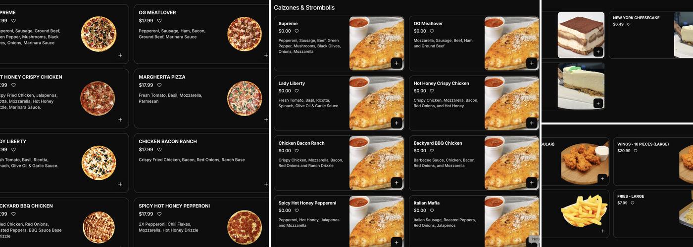 Saruzzo’s Menu