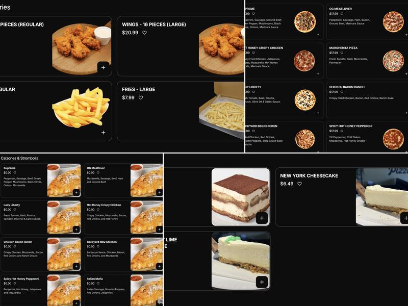 Saruzzo’s Menu