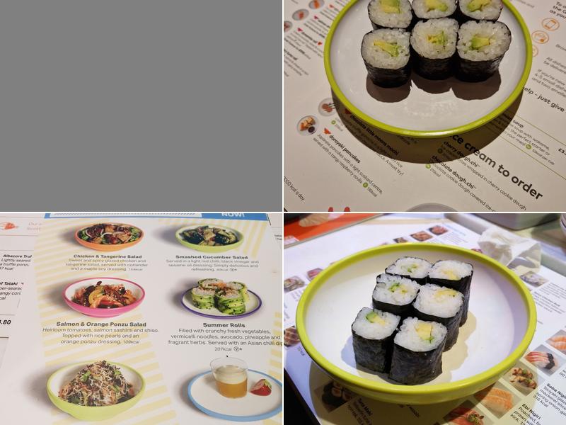 Yo! Sushi Menu
