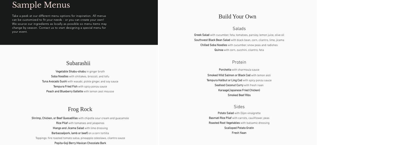 One Two Kai Kitchen Menu