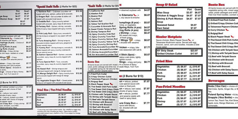 The Mj’s kitchen Menu