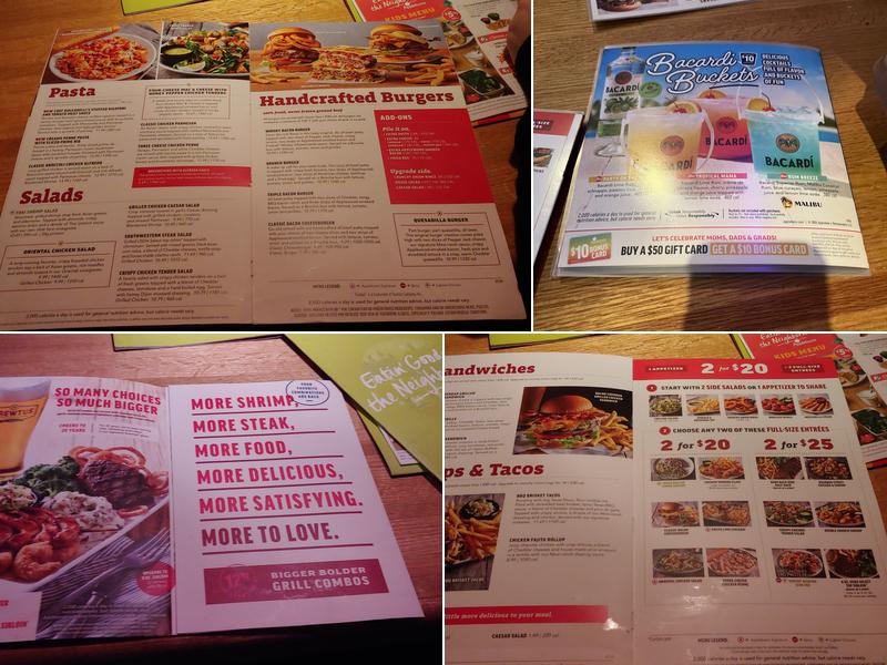 Applebee's Grill + Bar Menu