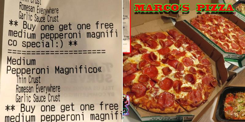 Marco's Pizza Menu