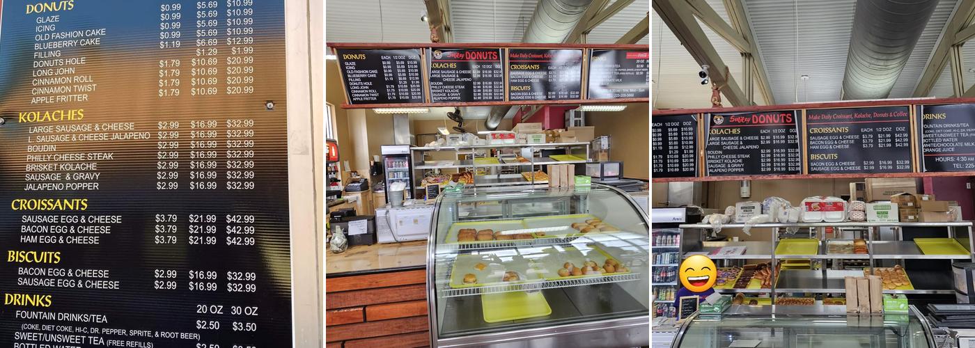 Smiley Donuts Menu