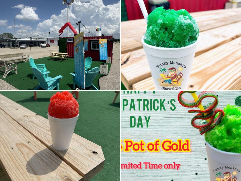 Funky Monkeys Shaved Ice 3100 N Summit St, Arkansas City