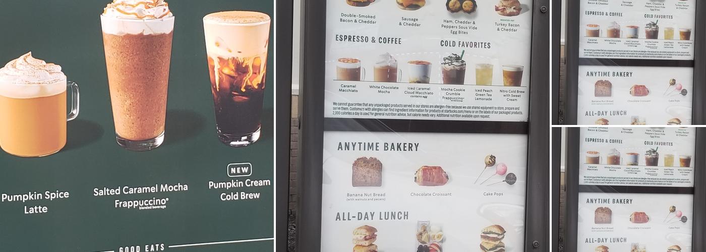 Starbucks Menu