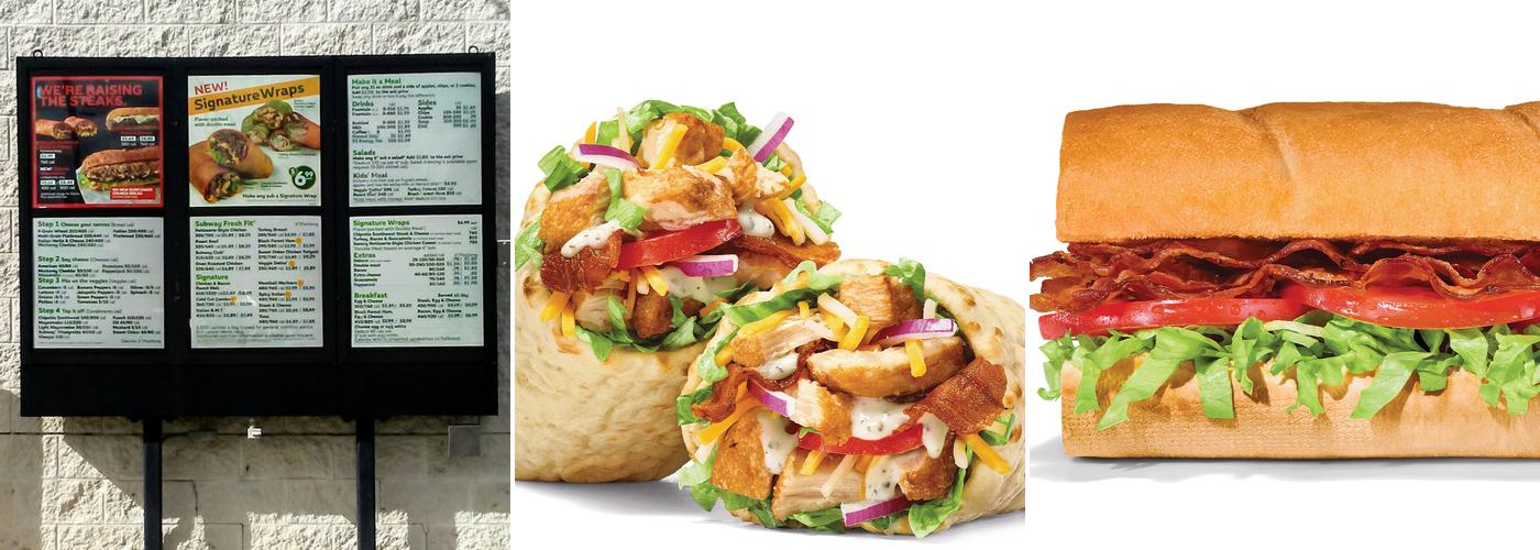 Subway Menu