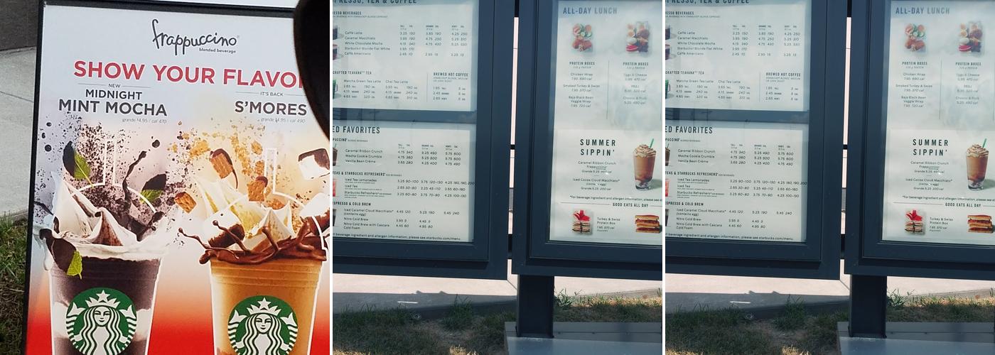 Starbucks Menu