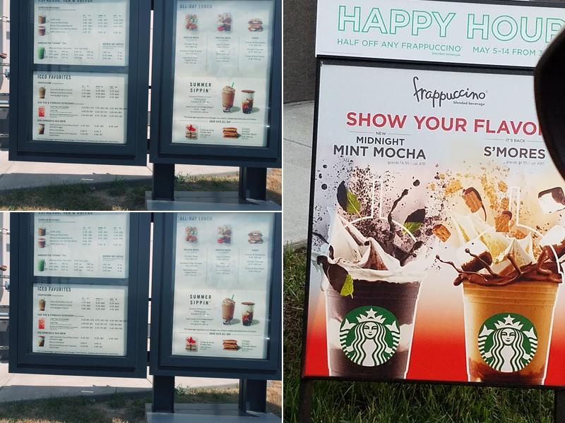 Starbucks Menu