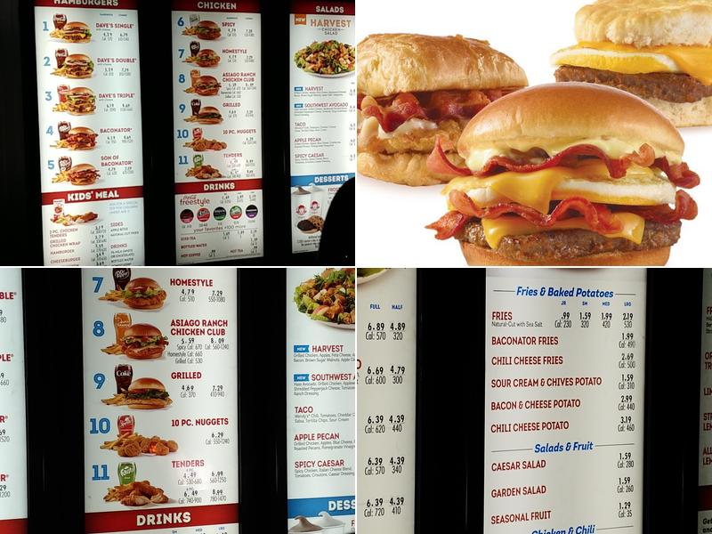 Wendy's Menu