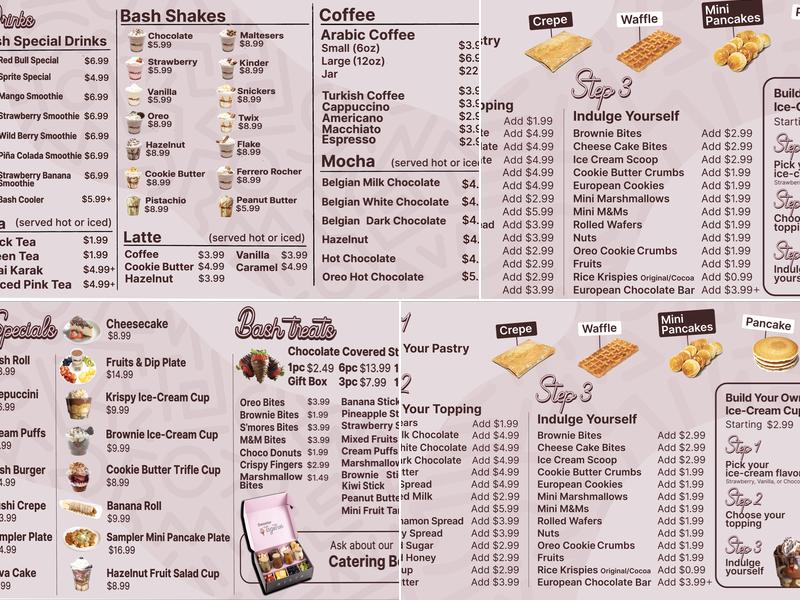 Chocolate Bash Menu