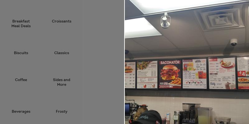 Wendy's Menu