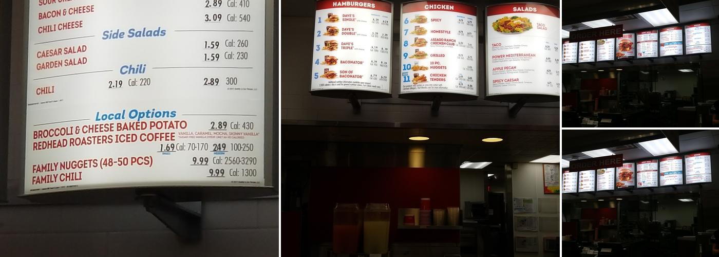 Wendy's Menu