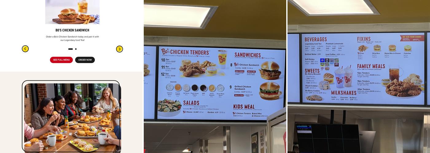 Bojangles Menu