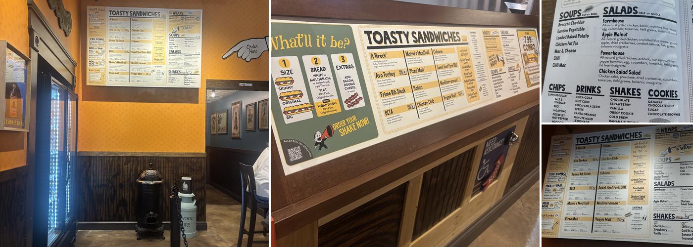 Potbelly Menu