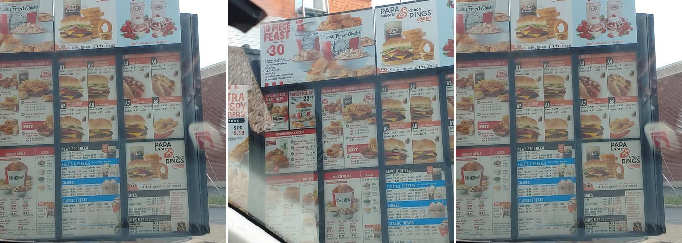 KFC Menu