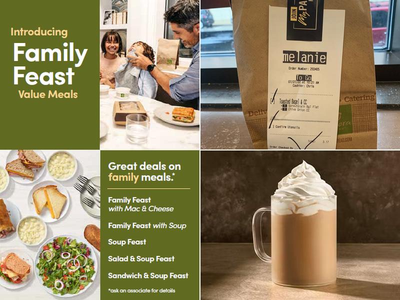 Panera Bread Menu