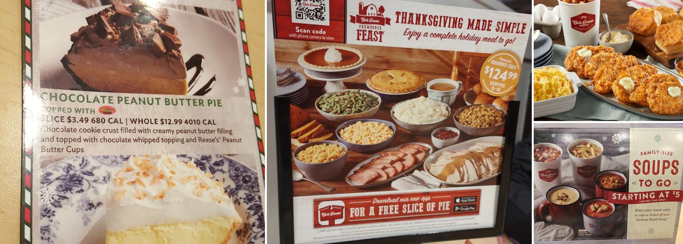 Bob Evans Menu