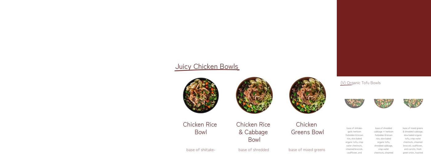 Umami Express Menu