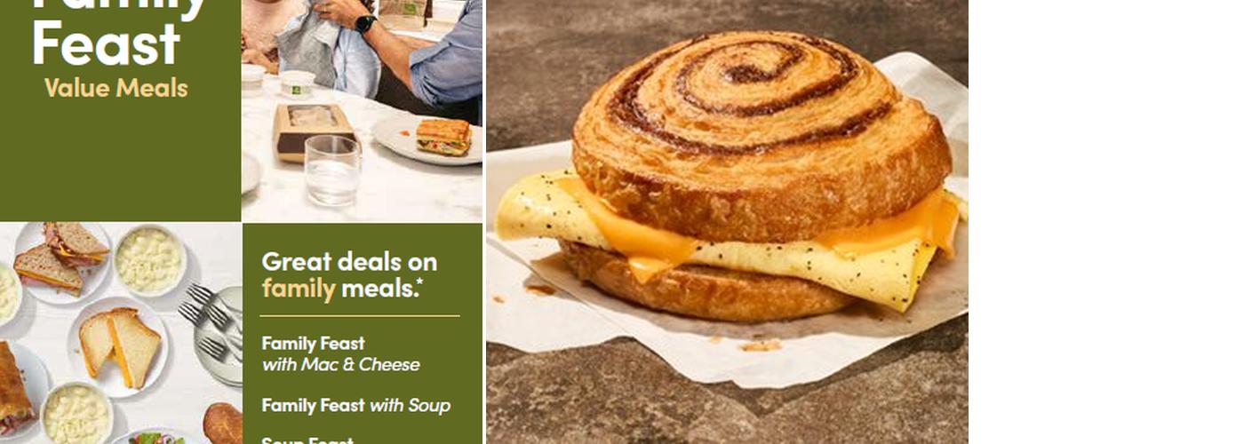 Panera Bread Menu