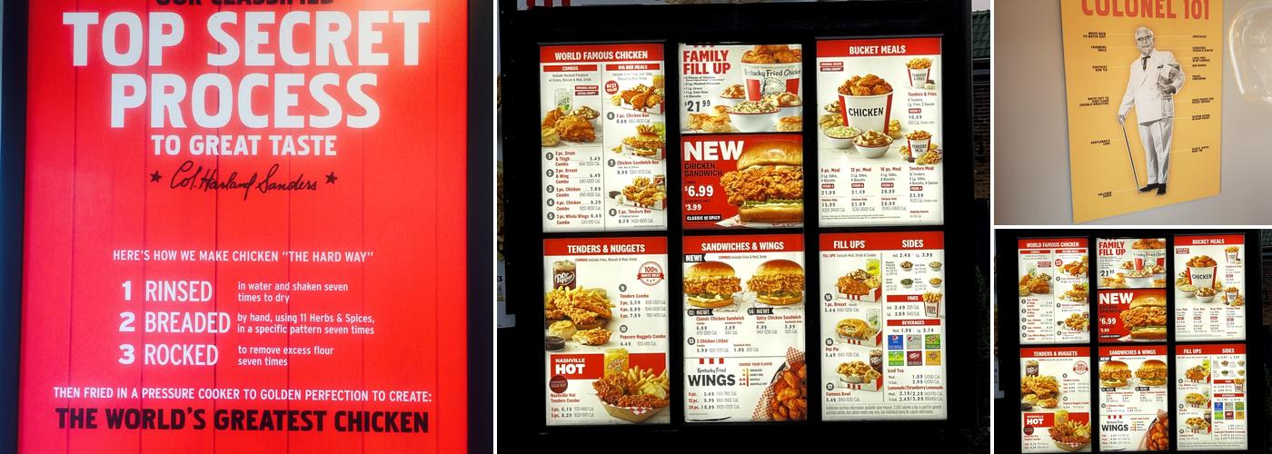 KFC Menu