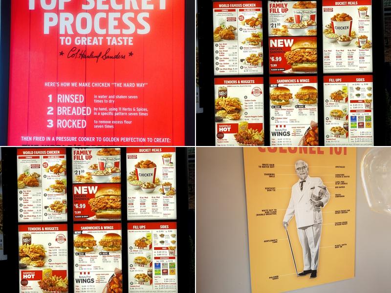 KFC Menu