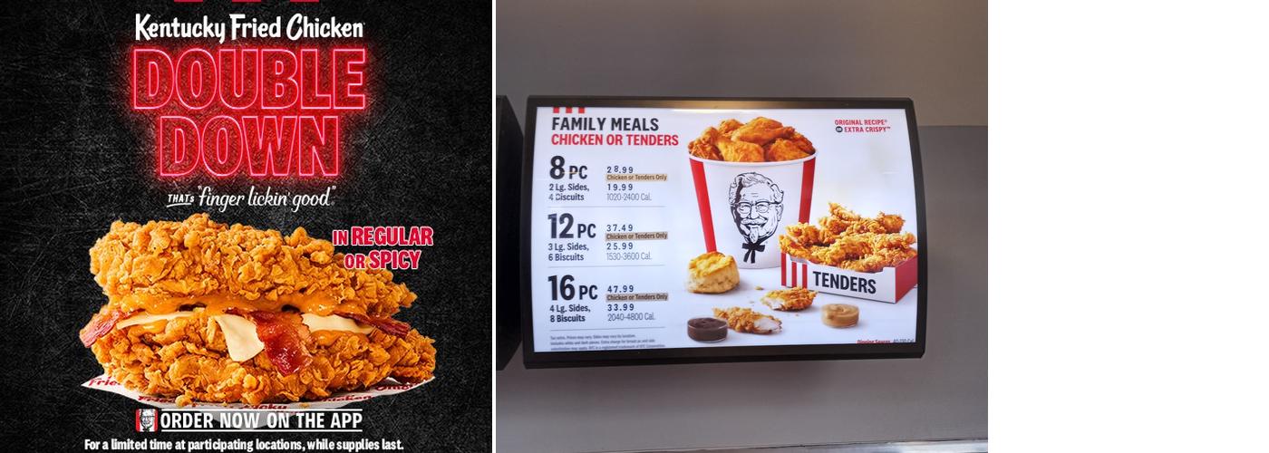 KFC Menu