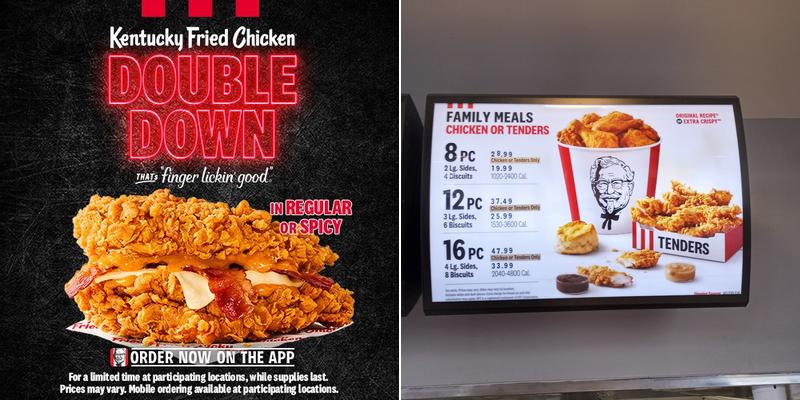 KFC Menu