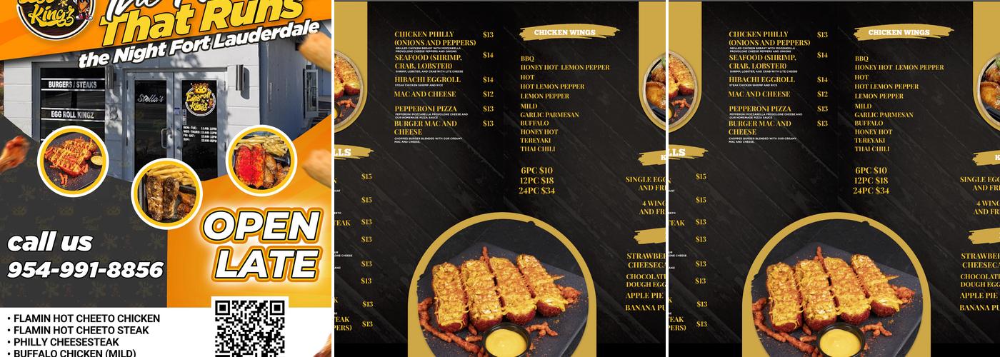 Eggroll Kingz Menu